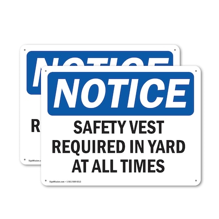 Signmission 18 in Height, 24 in Width, Aluminum, Rectangle OS-2PACK-NS-A-1824-L-18224